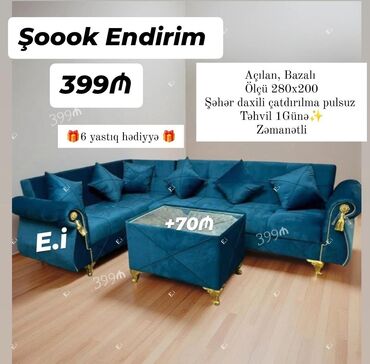 Bitkilər: Künc divan, Açılan, Bazalı, Şəhərdaxili pulsuz çatdırılma