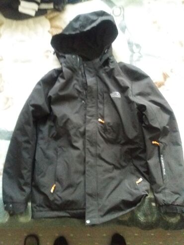 норд фейс одежда мужская купить: Куртка-ветровка черная 2хl бу капюшен фирма: the north face