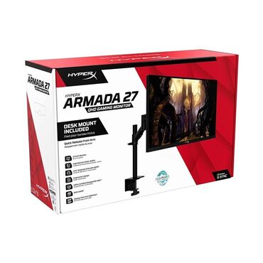 komputer monitorlari: HyperX Armada 27 – QHD Gaming Monitor - Ekran: 27 düym, QHD 2560x1440