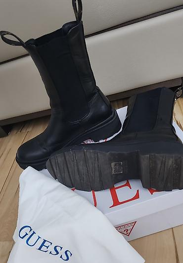 nike soft: GUESS ženske kožne čizme – Chelsea/ankle model, br 38 - Brend: GUESS — 3