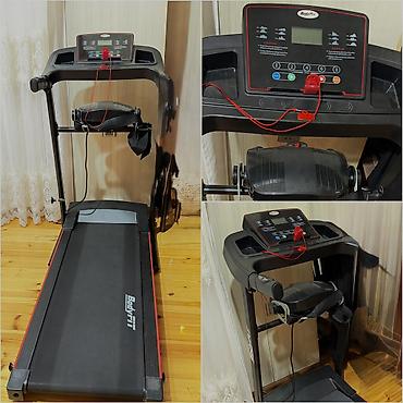 BodyFit qaçış trenajoru - Elektron panel: sürət, məsafə, vaxt və