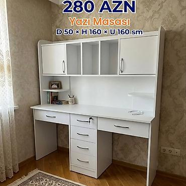 acar alemi: Düz masa, Stulsuz, Polkalı, Siyirməli, Azərbaycan, Sadə laminat — 1