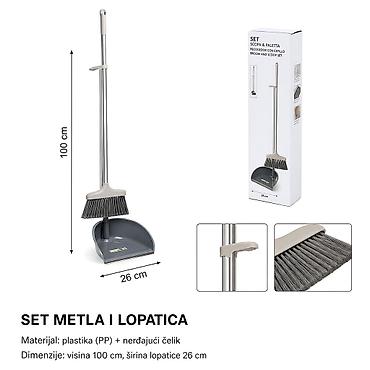 KMT Sklopivi set metle 5200429 Opis: - Set metle i đubrovnika za