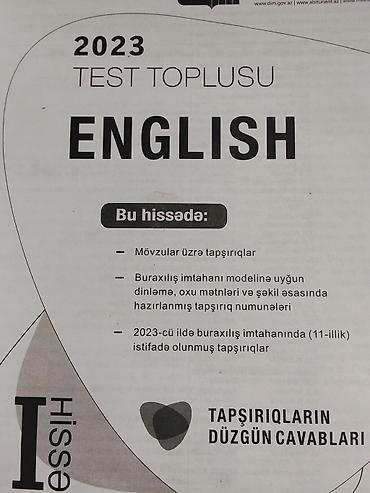 Testlər: İngilis dili Testlər 11-ci sinif, DİM, 1-ci hissə, 2023 il — 3
