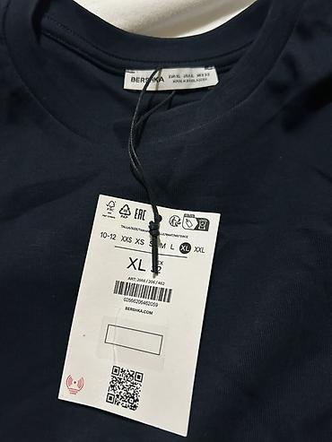 Футболки: Мужская футболка, Bershka, XL, цвет - Синий — 2