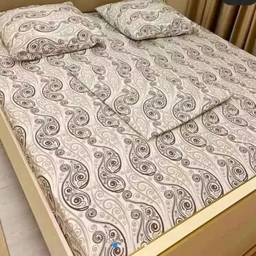 Комплекты постельного белья: Постельное бельё 100% хлопок, постельное бельё, наволочки, подушки — 25