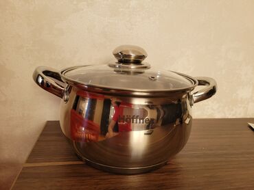 купить сони плейстейшен 3: Qazan, rəng - Gümüşü, Paslanmayan polad, 2,5 bucket volume l, 24 sm, Rusiya