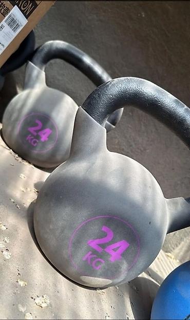 Спорт жана эс алуу: Гиря 24 кг — классическая чугунная/стальная kettlebell для силовых и — 1