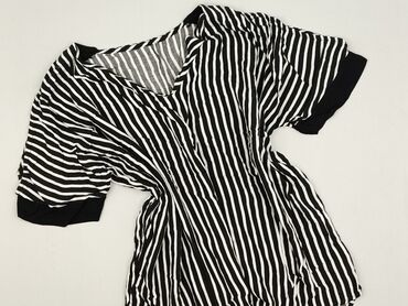 bluzki w paski damskie wyprzedaż: Women's blouse, size XL