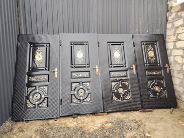 Giriş qapıları: Mənzil üçün Yeni Giriş qapısı Zamok ilə, Zəmanətli, Ödənişli quraşdırma, Ödənişli çatdırılma, Rayonlara çatdırılma, Ünvandan götürmə — 2