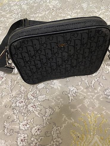fabric case: Сумка через плечо Dior (монохромный черный) НОВЫЙ!!! - Компактная — 2