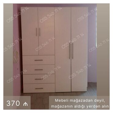 Dolablar: Yeni, 4 qapılı Düz dolab, Qarderob, paltar dolabı lalafo.az -da Dolablar: Yeni, 4 qapılı Düz dolab, Qarderob, paltar dolabı