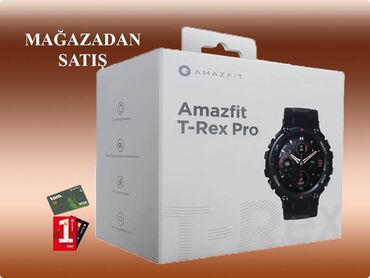 Qol saatları: Amazfit T-rex pro (Mağazadan satılır) smart saat. Yeni, bagli qutuda