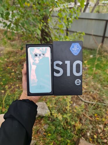 8 айфон: Samsung Galaxy S10e, Б/у, 128 ГБ, цвет - Голубой, 2 SIM, eSIM