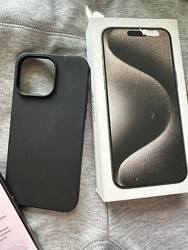Apple iPhone: IPhone 15 Pro Max, Б/у, 256 ГБ, Natural Titanium, Чехол, Коробка, 88 % — 6