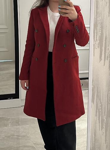 rus qizili eyari: Palto, Zara, XS, rəng - Qırmızı — 5