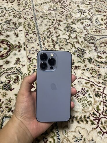 айфон xr в корпусе 13: IPhone 13 Pro, Колдонулган, 128 ГБ, Sierra Blue, Каптама, Куту, 75 %