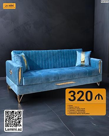 LA MINI divan - Ölçü: 250 sm - Mexanizm: açılan, bazalı - Yastıqlar lalafo.az -da LA MINI divan - Ölçü: 250 sm - Mexanizm: açılan, bazalı - Yastıqlar