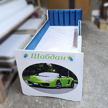 Детские односпальные кровати: Детская односпальная кровать, Новый, Для мальчика, Для девочки, С матрасом, Бесплатная доставка — 10