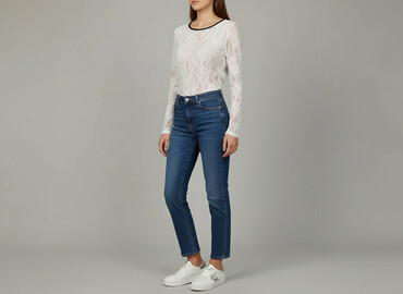 bluzki z dłuższym tyłem allegro: Gina Tricot, Women's blouse, size S