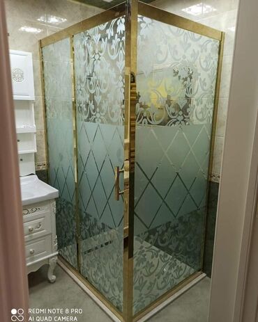 Duş kabinaları, arakəsmələr: Yeni Üstü açıq kabina, Künc üçün — 11