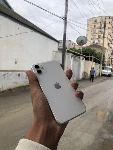 айфон 8 плюс: IPhone 11, 64 GB, Ağ, Face ID
