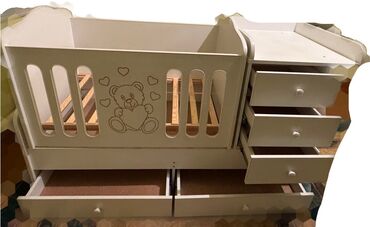 шкаф бу кухонный: Детская кровать трансформер, Другой тип, цвет - Белый