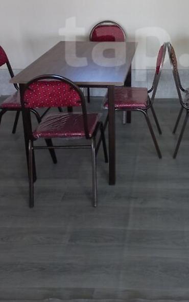 kafe stul: Kafelər, yeməkxanalar və ofislər üçün masa-stul dəsti - Tərkib: Hər — 1