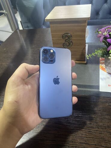 Apple iPhone: IPhone 12 Pro, 128 GB, Sierra Blue, Face ID