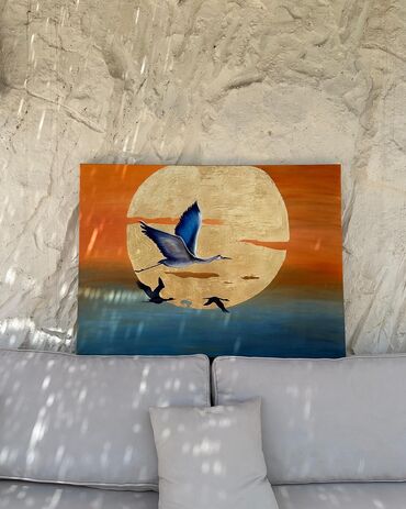 sulu boya: Kətan üzərində yağlı boya ilə çəkilmiş rəsm əsərləri