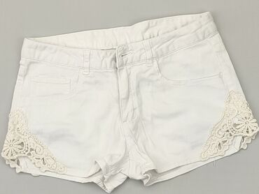 koszula biała dziewczęca 158: Krótkie spodenki, H&M, 13 lat, 158, stan - Dobry