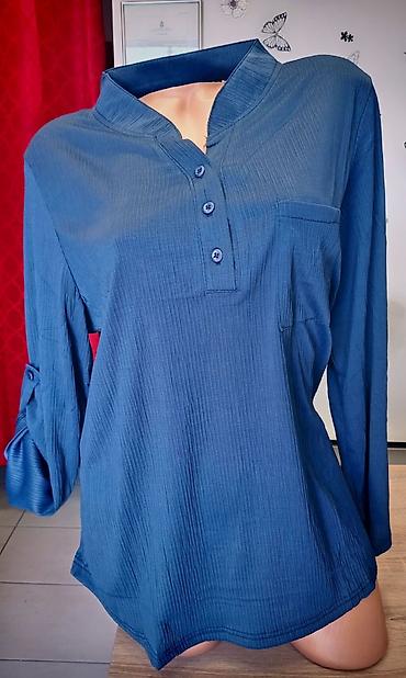 zenski prsluci novi pazar: Ženske košulje pamuk elastin vel XL. 2xl. 3xl. 4xl. 5xl. Cena — 6