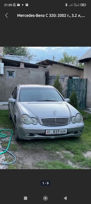 Mercedes-Benz: Mercedes-Benz C-Class: 2002 г., 3.2 л, Типтроник, Бензин, Седан