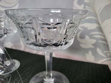 Čaše: Case kristal,led kristal za vino iz 70ih. Stanje perfektno,sve na — 7