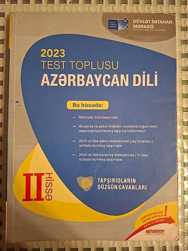 Testlər: Məhsul: 2023 Test Toplusu – Azərbaycan dili (II hissə) — 1