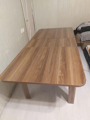 Masalar: Açılıb‑bağlanan yemək masasi - Material: ağac teksturalı laminat üst — 1