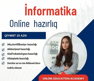 репетитор по информатике: Repetitor, İnformatika, Rus dili, Azərbaycan dili, İmtahanlara hazırlıq, Abituriyent hazırlığı