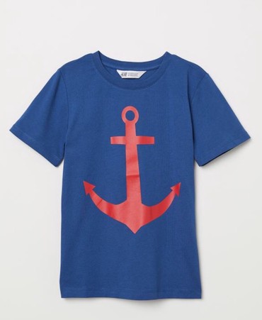 Бермуды: Детский топ, рубашка, цвет - Синий, Новый