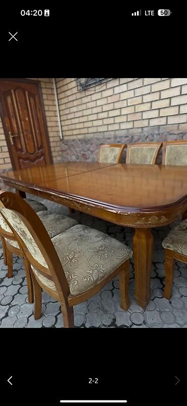 бу закройный стол: Стол и стул для зала, Б/у, Самовывоз, Платная доставка, цвет - Коричневый — 2