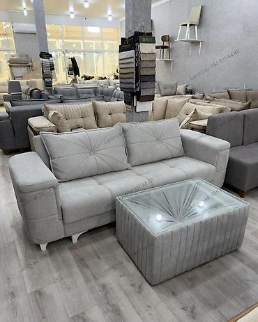 Мебель: Tək Divan Xüsusiyyətlər: - Ölçü: 230 sm - Dizayn: Açıq boz rəngdə — 1
