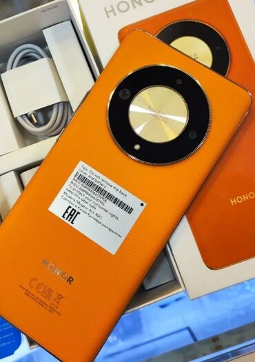 lalafo mingecevir telefon: Honor X9b, 256 ГБ, цвет - Оранжевый, Гарантия, Сенсорный, Отпечаток пальца