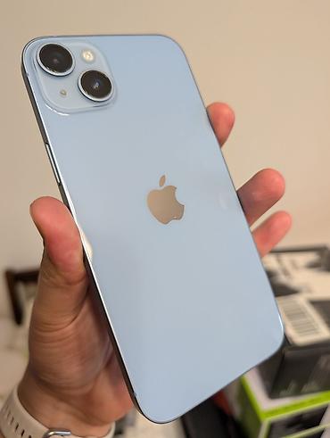 note 14: IPhone 14 Plus, Б/у, 128 ГБ, Голубой — 3