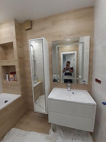 Ремонт под ключ: Ванная комната под ключ — современный интерьер в светлых тонах дерева — 2