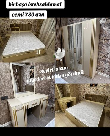 стиль прованс мебель: Yataq desti yeni iki nəfərlik taxt dolab termo