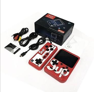 boki igrice: Game Boy sa 400 igrica i dodatnim džojstikom u crvenoj boji Vratite — 1