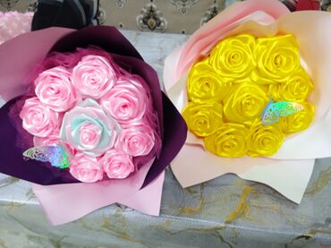 заказать цветы бишкек: Изготавливаю цветы из атласа букеты на праздники принимаю заказы