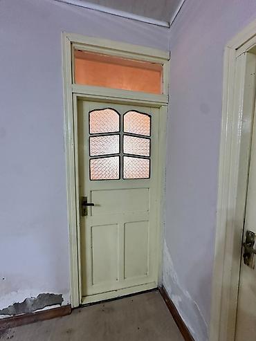 Təmir və tikinti: Ağ rəngdə, şüşəli taxta otaq qapıları dəsti - Material: massiv taxta — 2