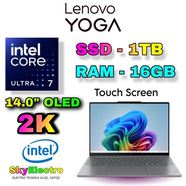 gaming notebook baku: Yeni Lenovo Yoga, 15.4 ", Intel Core i7, 1 TB, Ünvandan götürmə, Pulsuz çatdırılma, Ödənişli çatdırılma