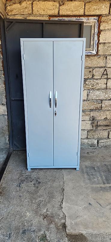 Ofis dolabları: Metall şkaf – 2 qapılı, açarlı - Material: polad (toz boya ilə — 4