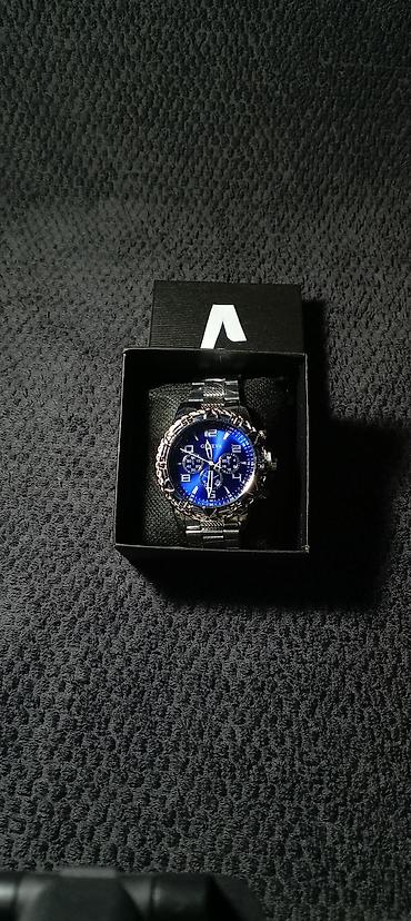 Qol saatları: Mavi Premium class saatlar 💙✨ Gümüş detallarla, işıqda parlayan dizayn — 4